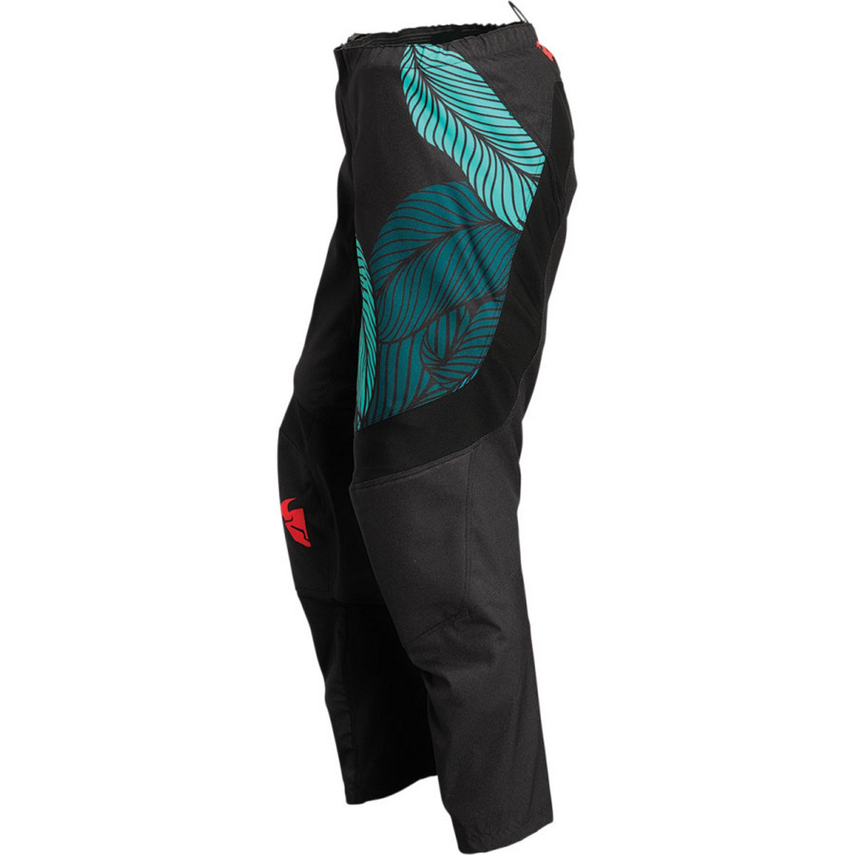 Black/Teal 3/4 MX Offroad Pants H5452