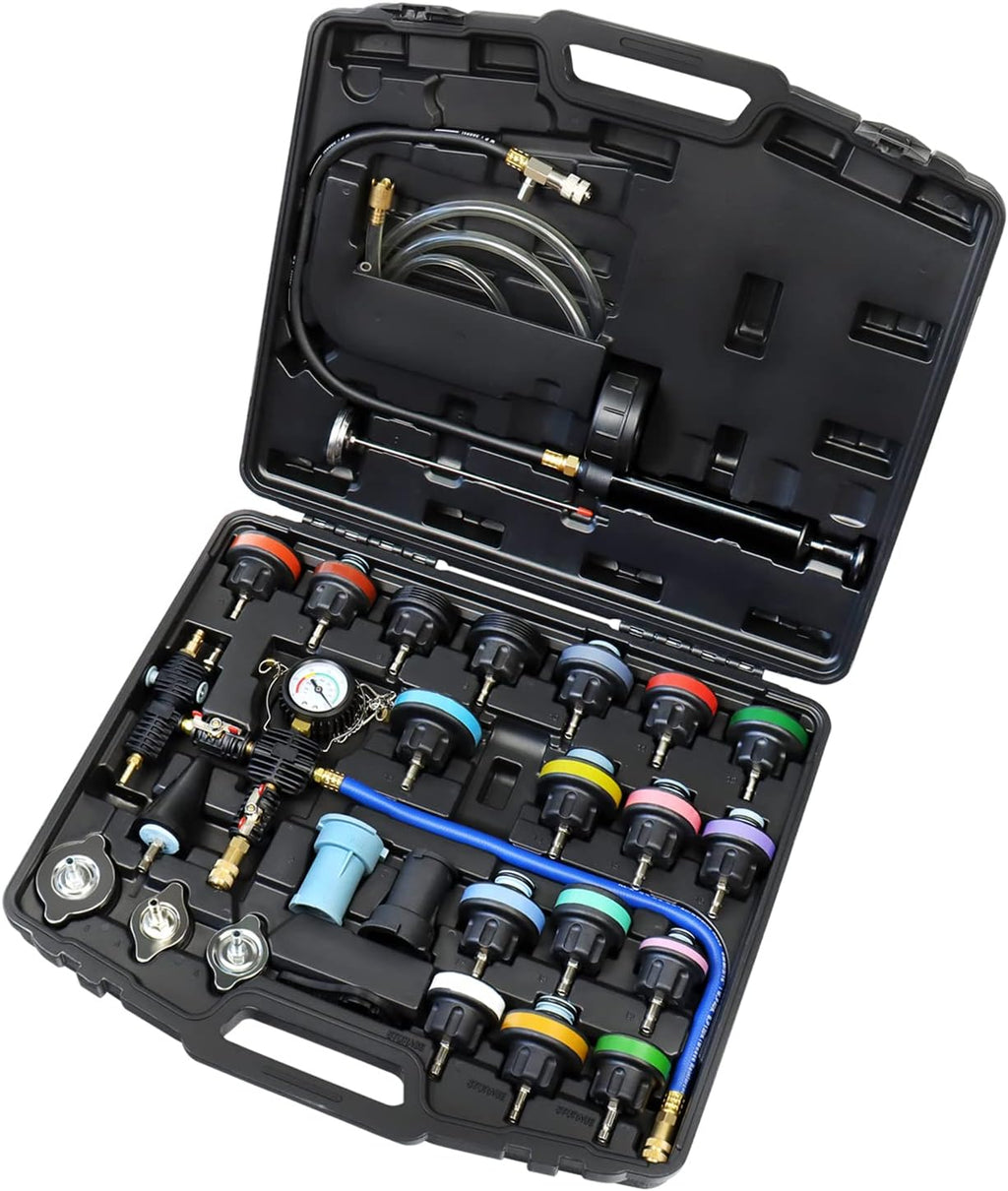 28PCS Radiator Pressure Tester Coolant Vacuum Refill Kit Z597080