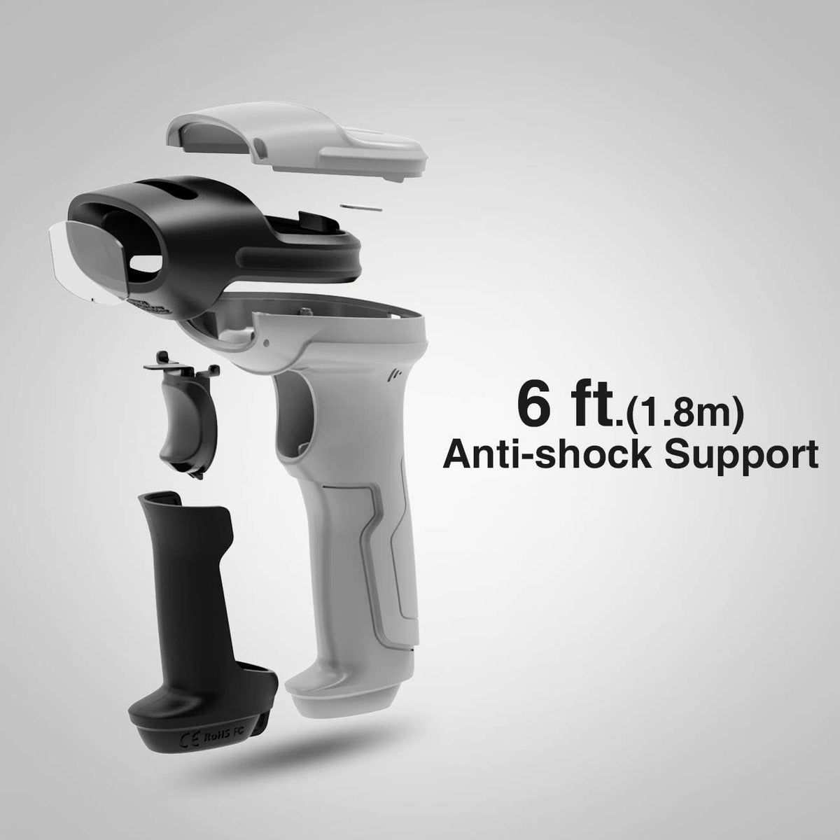 Bluetooth Barcode Scanner with 35m Range J222106