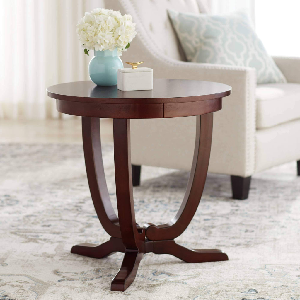 Espresso Round Accent Table G700