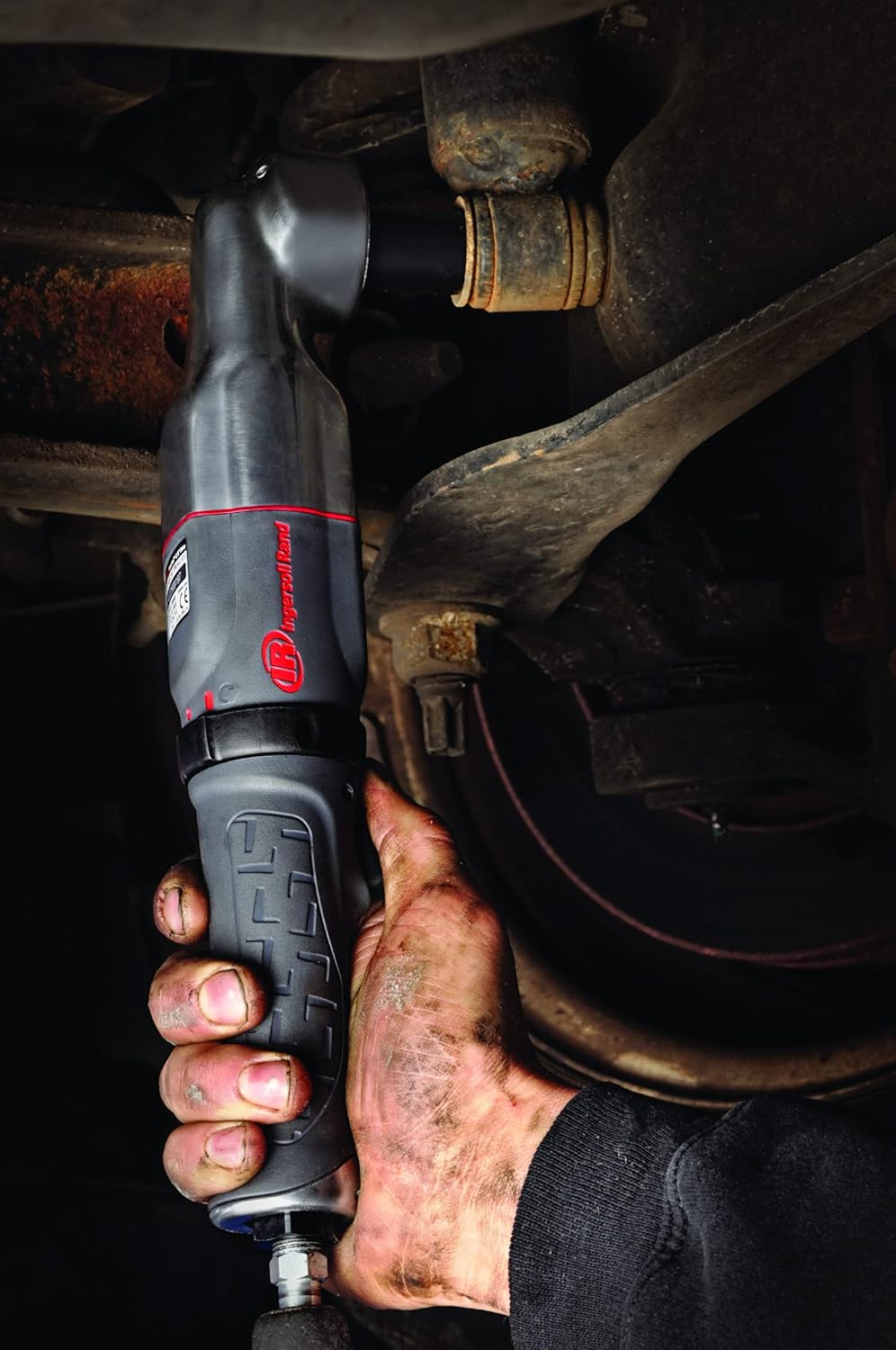 3/8" Pneumatic Air Impact Wrench, Right Angle, Low Profile, Gray Z17551