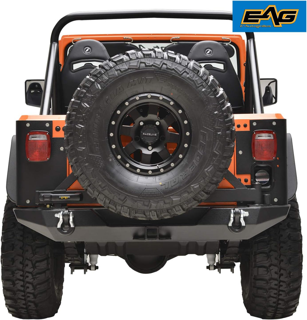 Rock Crawler Rear Bumper with Tire Carrier S1211