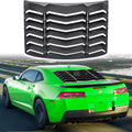 Rear Window Louver Sun Shade Cover Matte Black ABS for Chevy Camaro 2010 2015 X49264