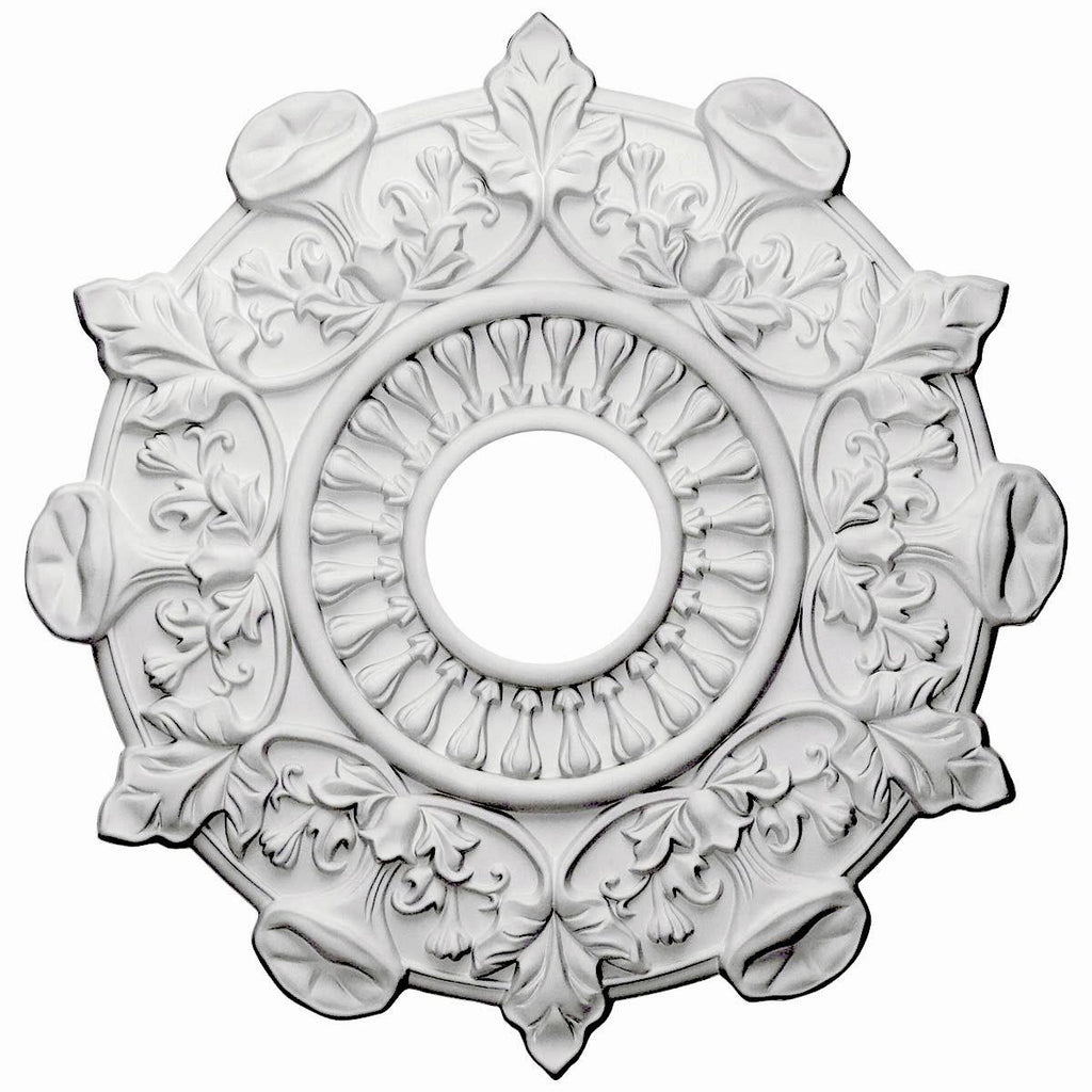 17 1/2x22OD x 4x22ID x 1x22P Ceiling Medallion Hand-Painted Night Shade O266